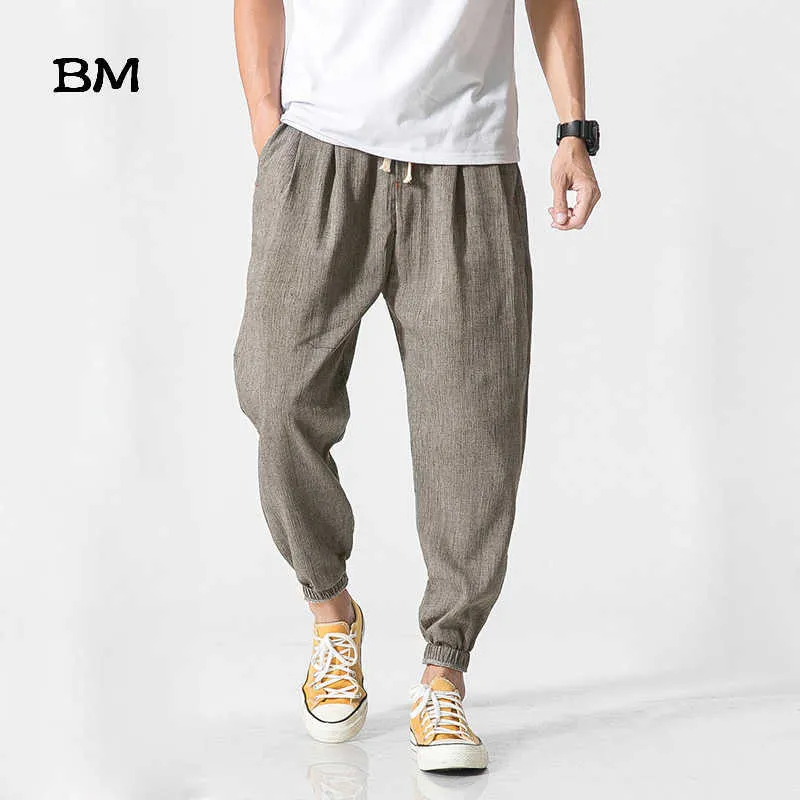 Pantaloni casual da uomo in stile cinese Harem Pantaloni da uomo Pantaloni da jogging Pantaloni da fitness da uomo Maschile cinese tradizionale Harajuku P0811