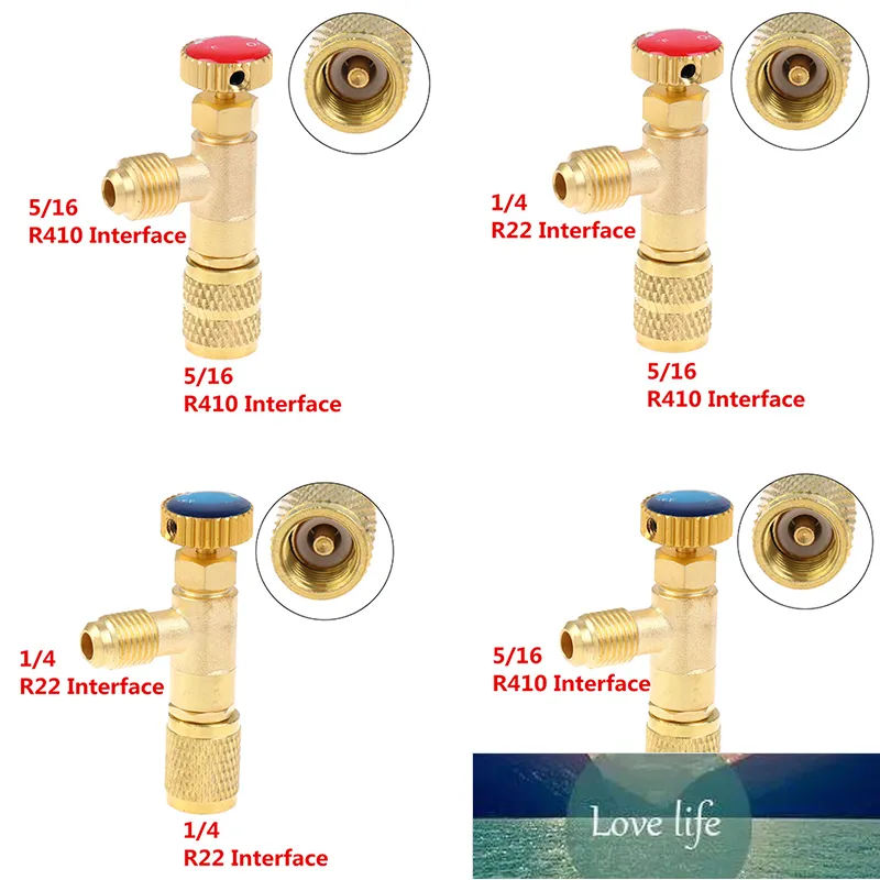 Hochwertiges Flüssigkeitssicherheitsventil R410A R22 Klimaanlage Kältemittel Sicherheitsadapter Reparatur von Klimaanlagen und Fluorid Fabrikpreisexperte