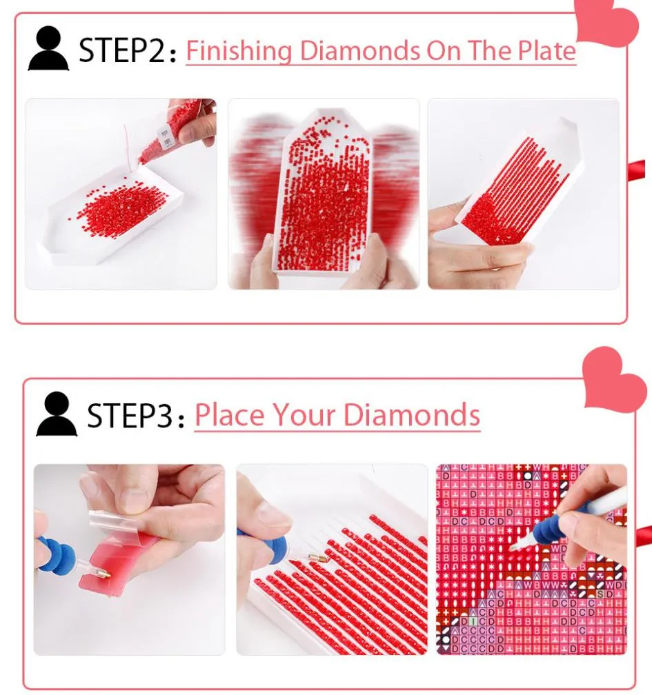 5D DIY adult children rose diamond painting kit, rhinestone painting art decoration for beginners 11.8X11.8inches