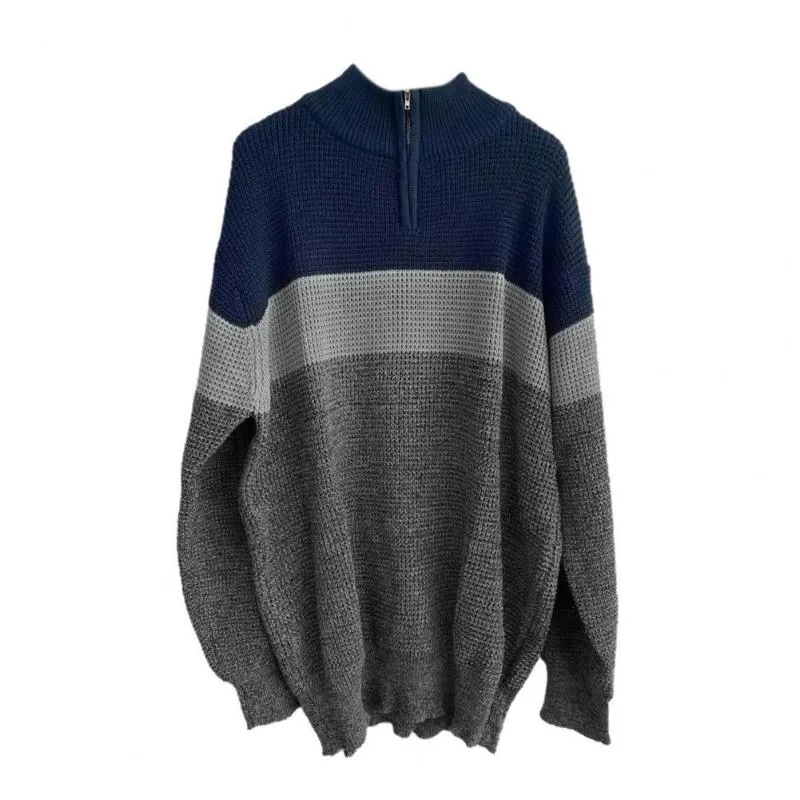 Мужские свитер -свитер контрастной цвет ветропроницаемости все сочетаются с трудом.