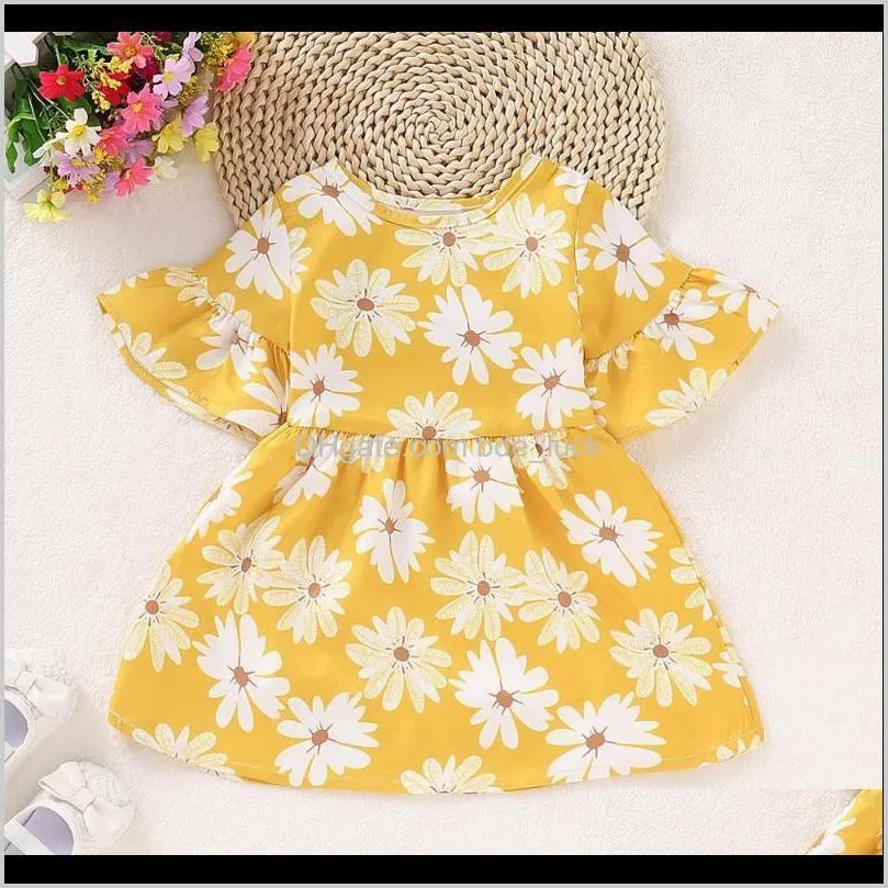 Summer Girl Dress Flowers Daisy Kids Dress For Girls Children Sundress Sun Toddler Dresses for Kids Fashion Girls Clothing