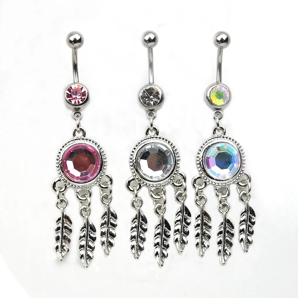 YYJFF D0541 DREAM CASTER MIX COLOL BELLY DRING RING