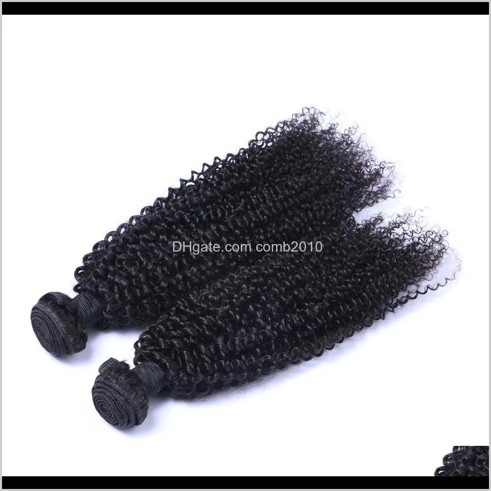 malaysian virgin human hair kinky curly unprocessed remy hair weaves double wefts 100g/bundle 2bundle/lot can be dyed bleached