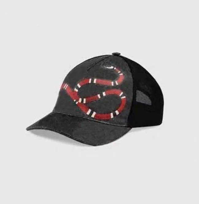 Top Kapakları Tasarım Kaplan Hayvan Şapkası Yılan Erkek Markası Erkek ve Kadın Beyzbol Şapkası Ayarlanabilir Golf Örgü Şapkası Küçük Arı Yuvarlak Şapkalar