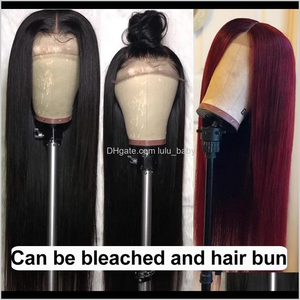 10a brazilian hair straight human hair wigs with baby hair kinky curly 4*4 lace front wigs body wave wholesale price