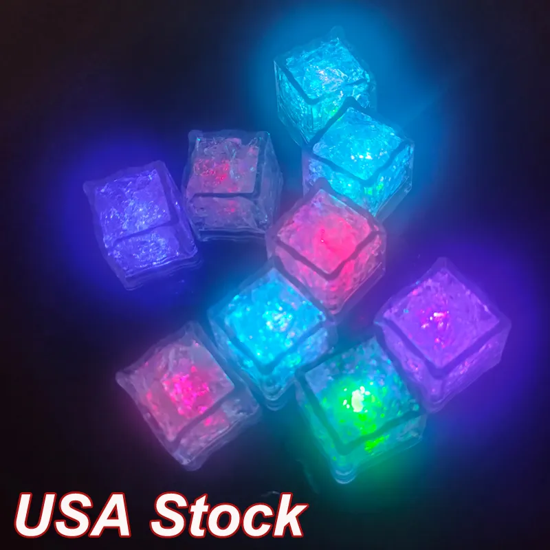 Creations Light Up Ice Cubes Holiday Lighting For Drinks. Each Glow In The Dark With 7 Color Modes. Multiple Events Multi LED Flashing Blinking USA Stock