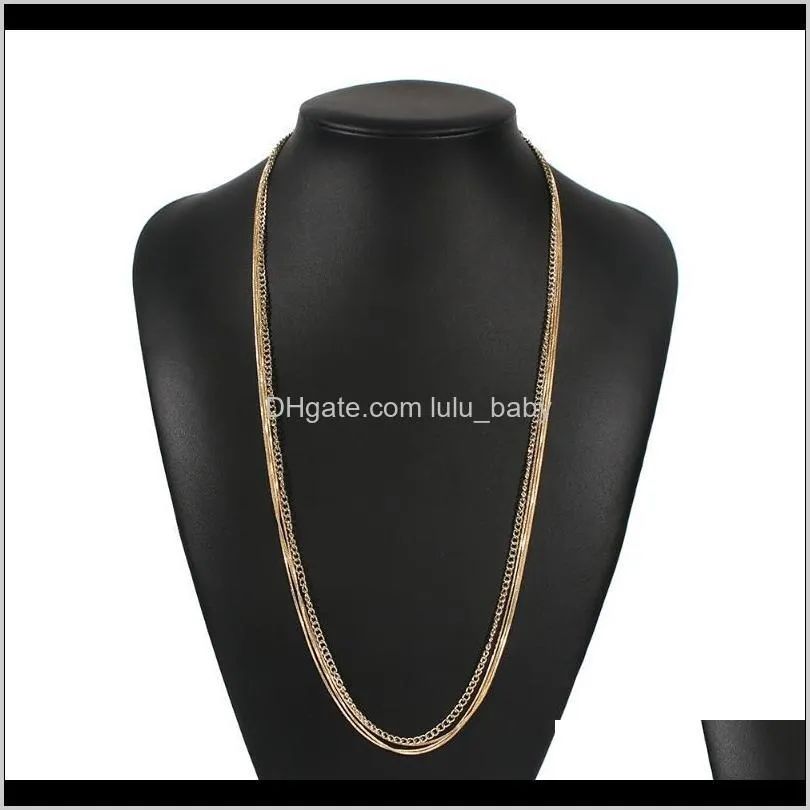 Cuban Link Choker Chain Necklace For Women Girls Multi Layer Curb Gold Color Necklaces Punk Trendy Jewelry Statement Party Gifts