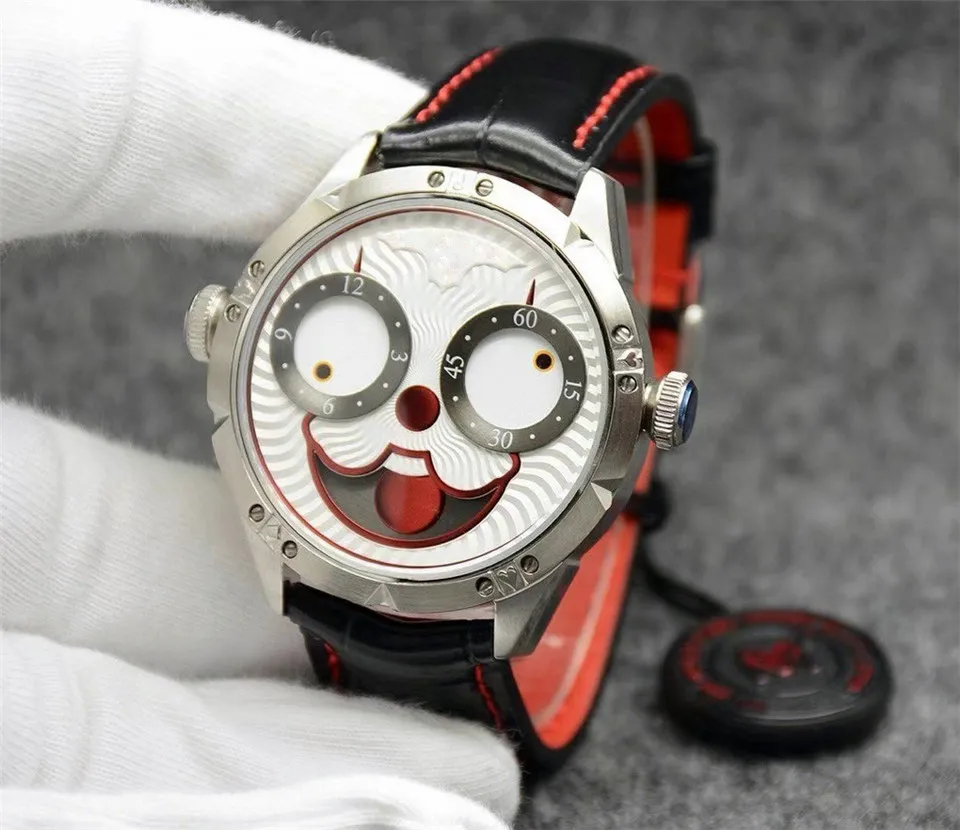 ジョーカーメンズウォッチウォータープルーフDC Clown Quartz Watch relojes Para hombres274nの高品質のクリエイティブジョーカーダイヤル