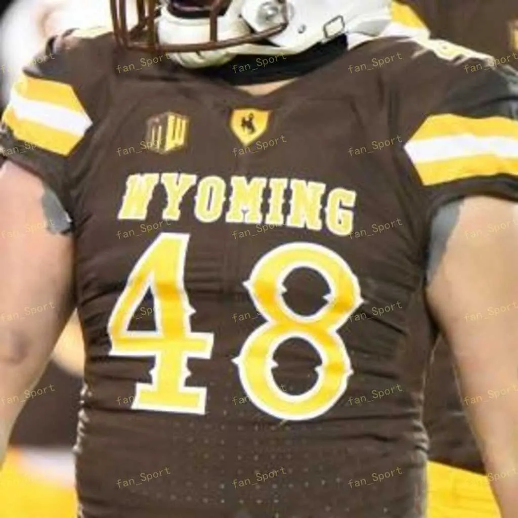 Custom Wyoming Football Jersey NCAA College 17 Josh Allen 6 Xazavian