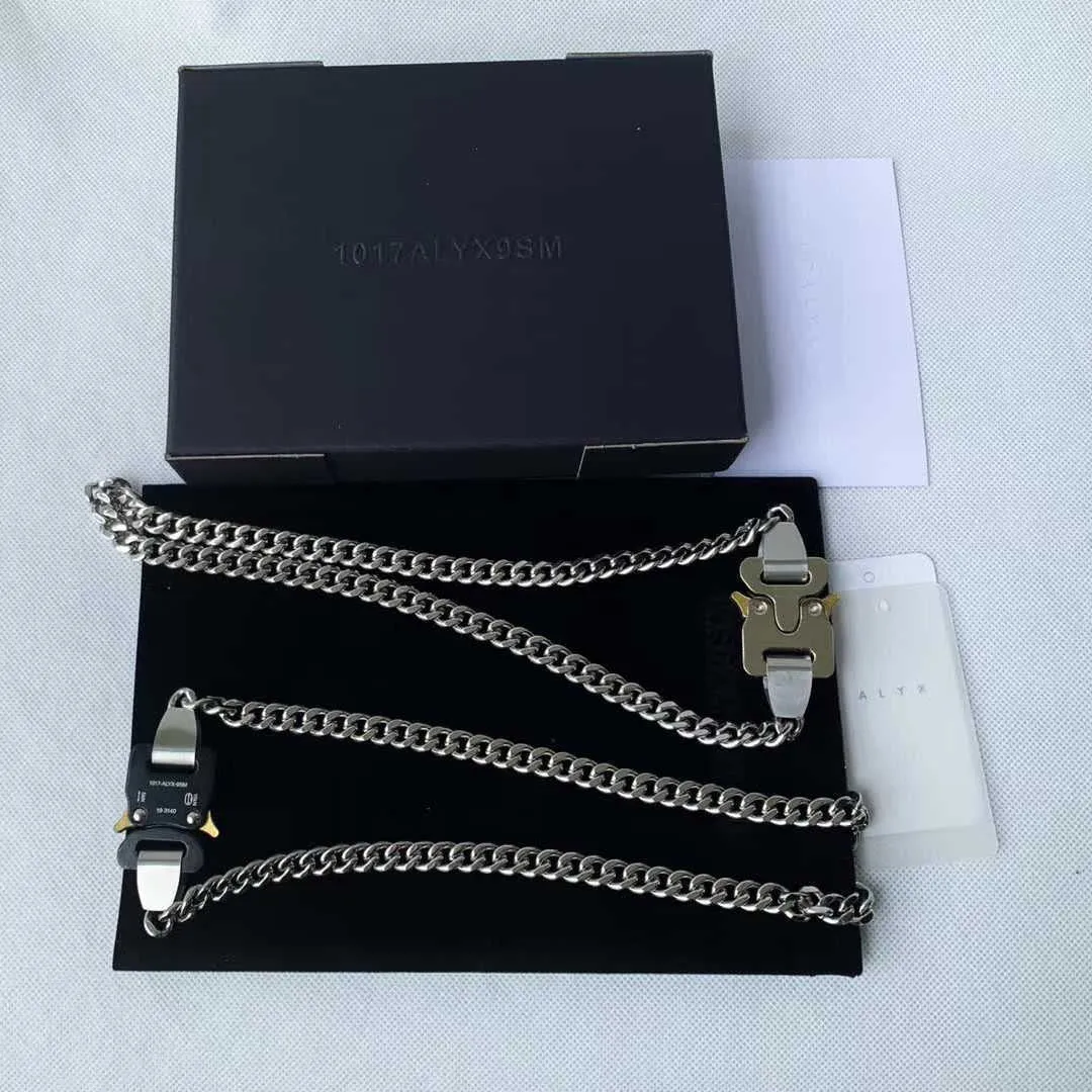 Four Buckles Alyx Titanium Chain Necklace, Unisex From Sihuai05