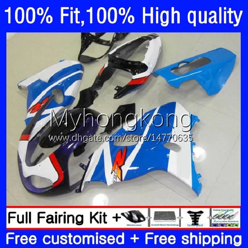 Kroppsinjektionsform för Suzuki Srad White Blue TL1000R TL1000 1998-2003 30NO.105 TL 1000 R 1000R 1998 1999 2000 2001 2002 2003 TL-1000R 98 99 00 01 02 03 OEM FAIRING KIT