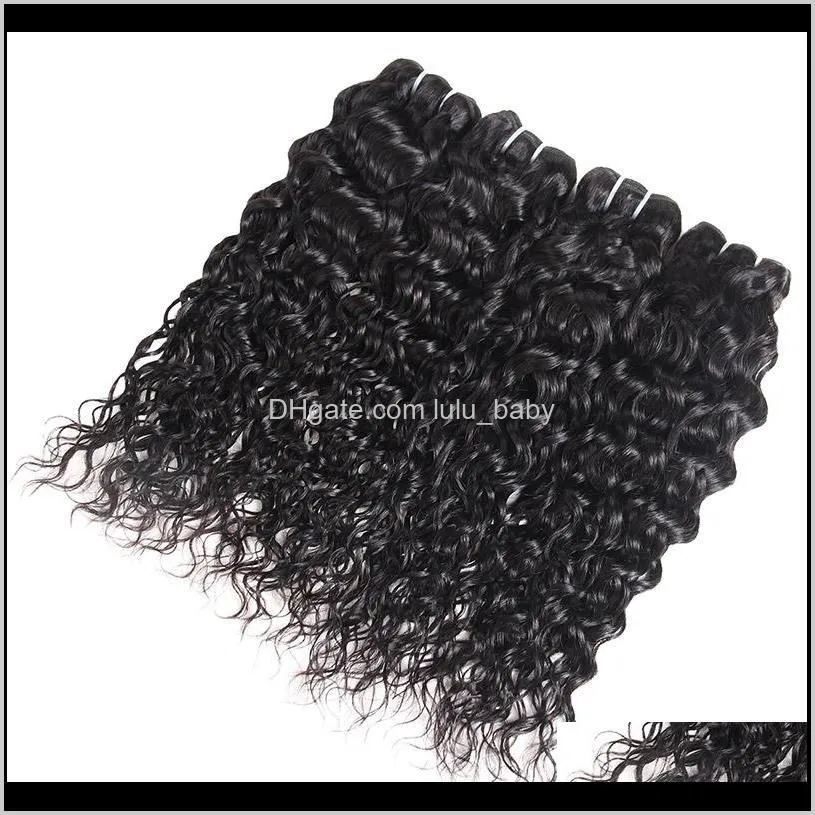 ishow human brazilian water wave hair extensions wholesale 8a unprocessed peruvian wet and weavy vrigin human hair bundles