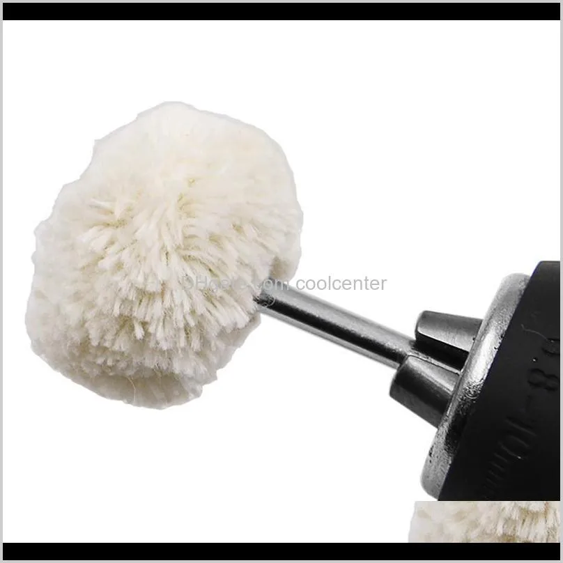 10pc 3mm 2.35mm wool polishing brush dremel accessories grinding buffing wheel grinder head drill rotary tool accessories