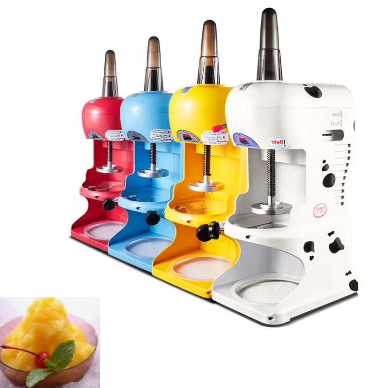 Snow Cone Ice Shaver Ice Crushers Ice Machine Full Automatic Electric Snow Milk Tea Shop Sundaes Maker 220V/110V