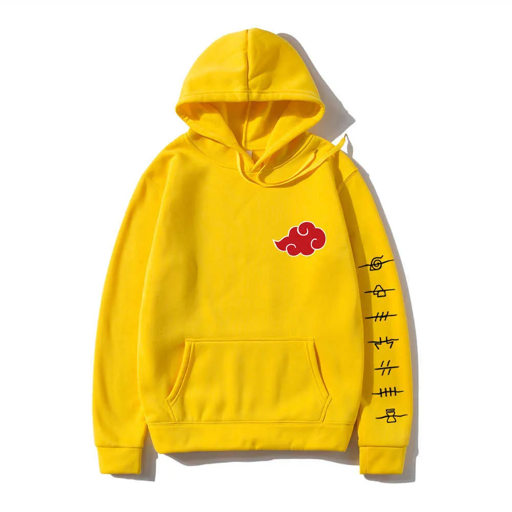 Japanische Anime Akatsuki Cloud UbergroBer Pullover Hoodie Streetwear Herren Sweatshirt Von 8 11 DHgate