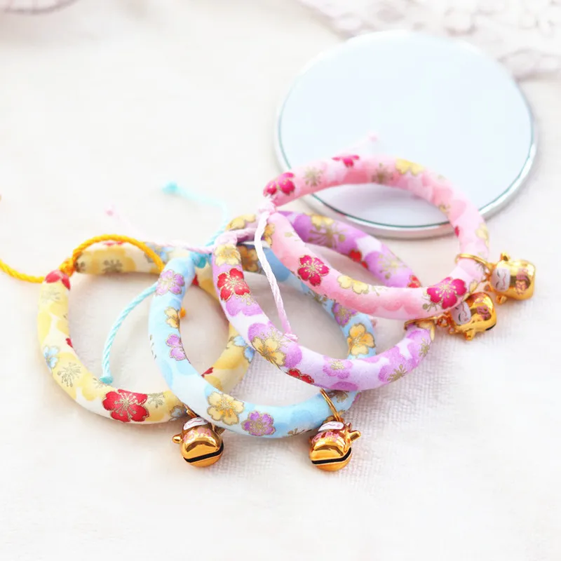 Style japonais fait à la main animaux de compagnie chats chiens collier collier chat noeud papillon petit et moyen réglable fournitures pour animaux de compagnie