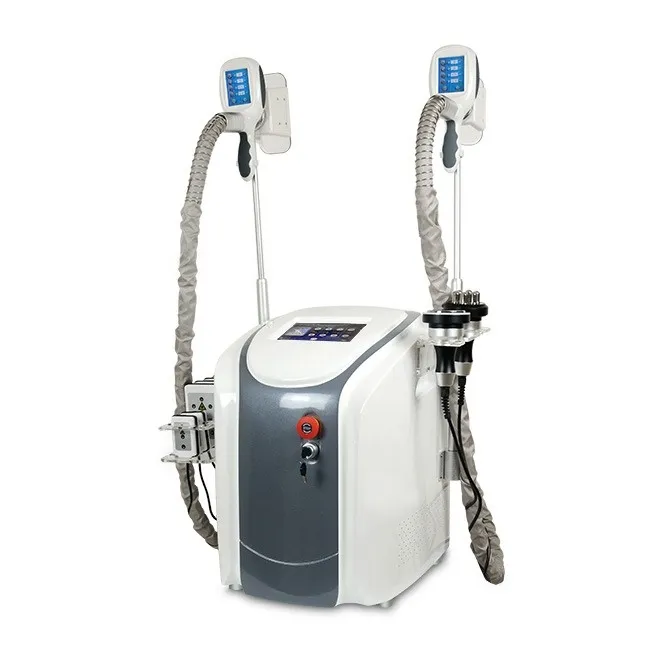 NIEUW 5 IN 1 Ultrasone cavitatie RF Skin Trappartinng Vet Freeze Machine Liposuction Machine Twee cryolipolysishandgrepen kunnen samenwerken CE