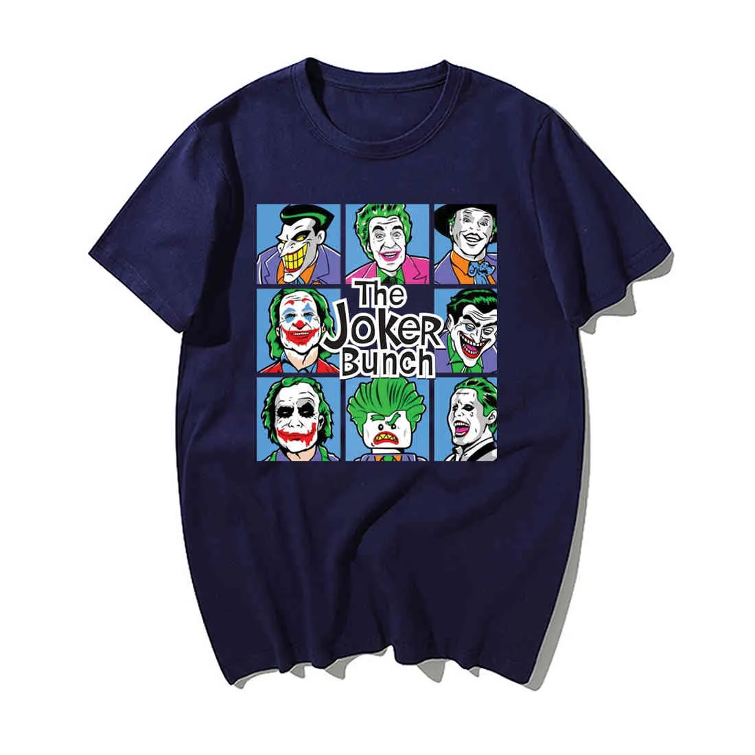 Funny Jokers T Shirt Men Fashion The Joker Bunch Print Tshirt Summer Hip Hop Tops Streetwear Casual Cotton Short Sleeve Tshirts