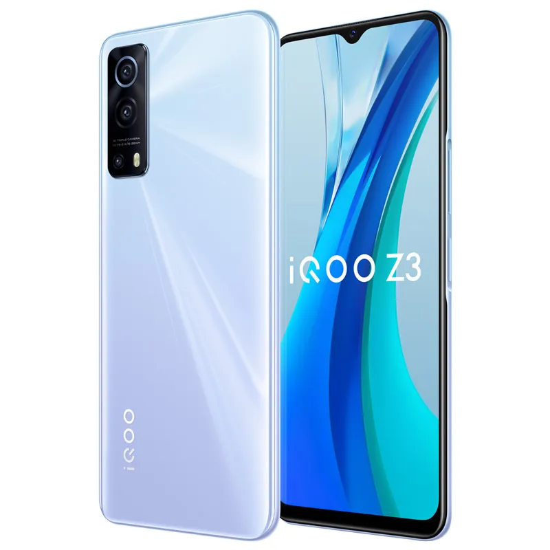 Оригинальный Vivo iqoo Z3 5G мобильный телефон 6 ГБ оперативной памяти 128GB ROM Snapdragon 768G Octa Core Android 6,58 дюймов Полный экран 64.0MP 4400mAh отпечатков пальцев ID лица Smartphone