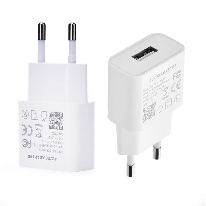 Carregadores de telefone celular 5V 2A UE plug adaptador USB Tipo C carregador de telefone USB para Huawei Nova3 3i 4 Honor 8 9 8x