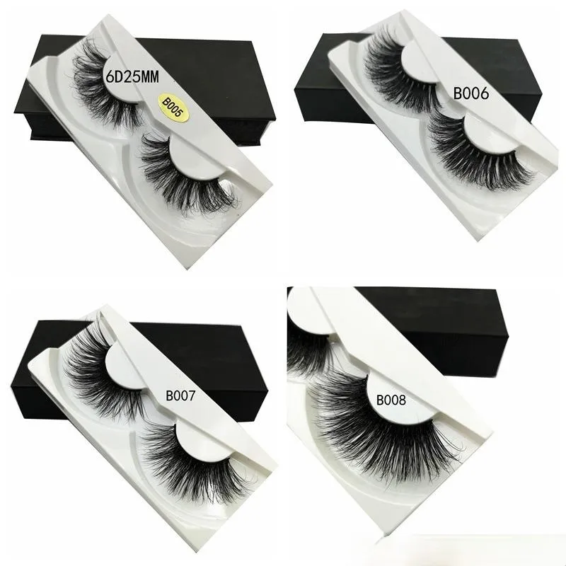 100% Mink Eyelashes 25 mm Wispy Fluffy Fake Lashes 5D Makeup Big Volume Crisscross Reusable False Eyelashes Extensions Beauty Fashion Tool