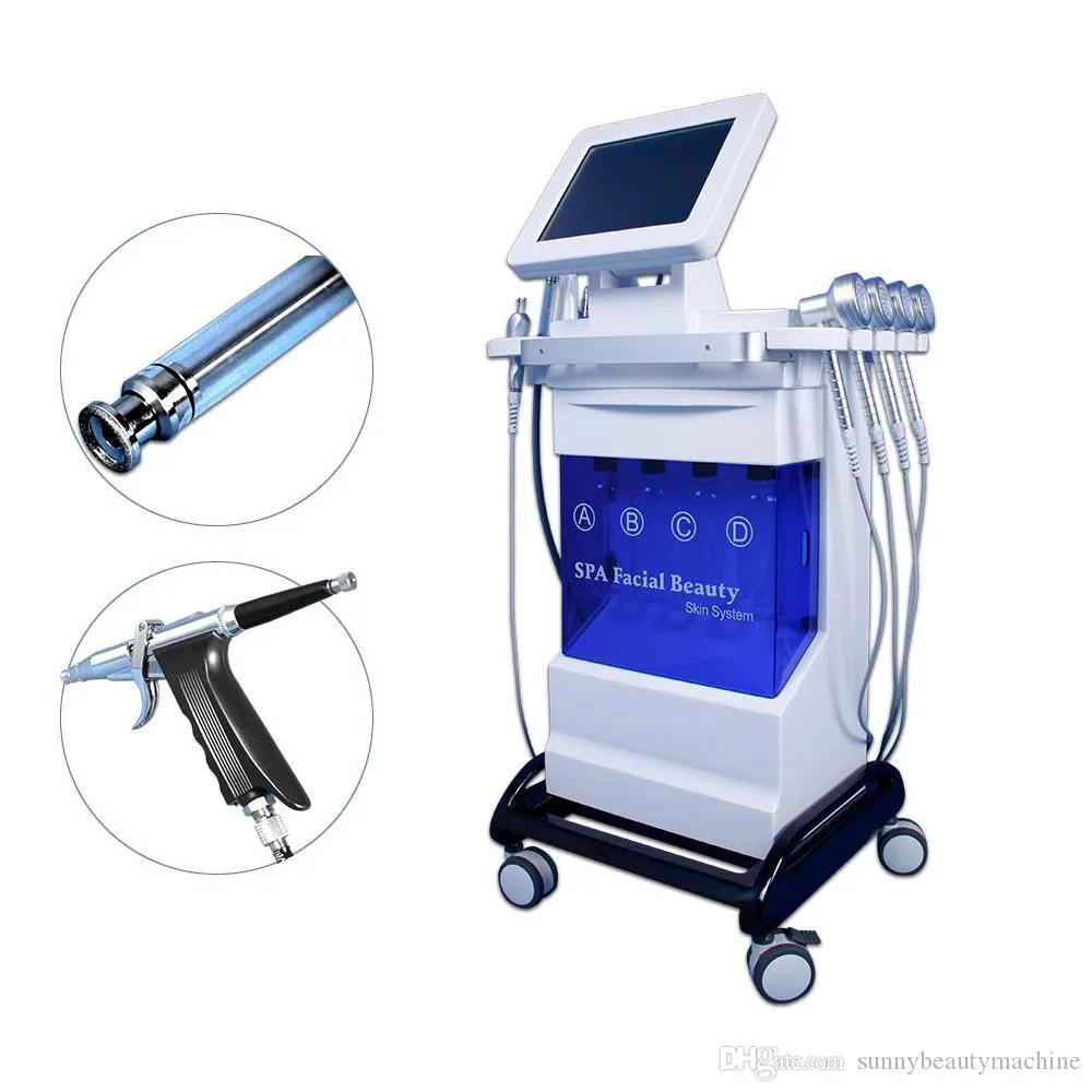 Salong Använd Vakuum Ansiktsrengöring Hydro Dermabrasion Vatten Oxygen Jet Peel Machine för Vacuum Pore Cleaner Facial Massage Machine