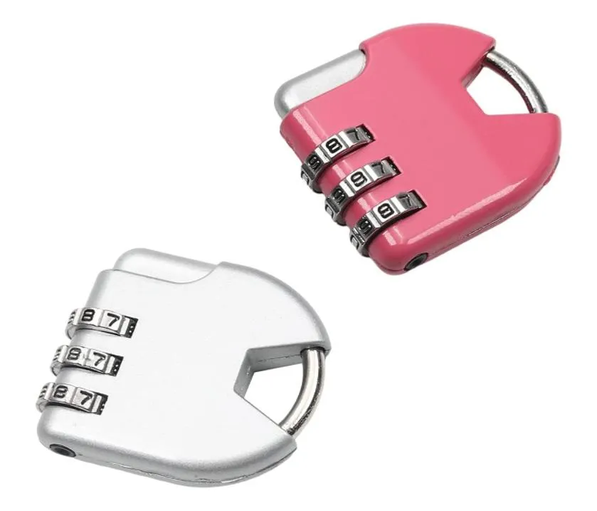 Digit Combination Disc Padlock Security Code Luggage Mini Locks For Door Suitcases Baggage Zinc Alloy Resettable Chose Color