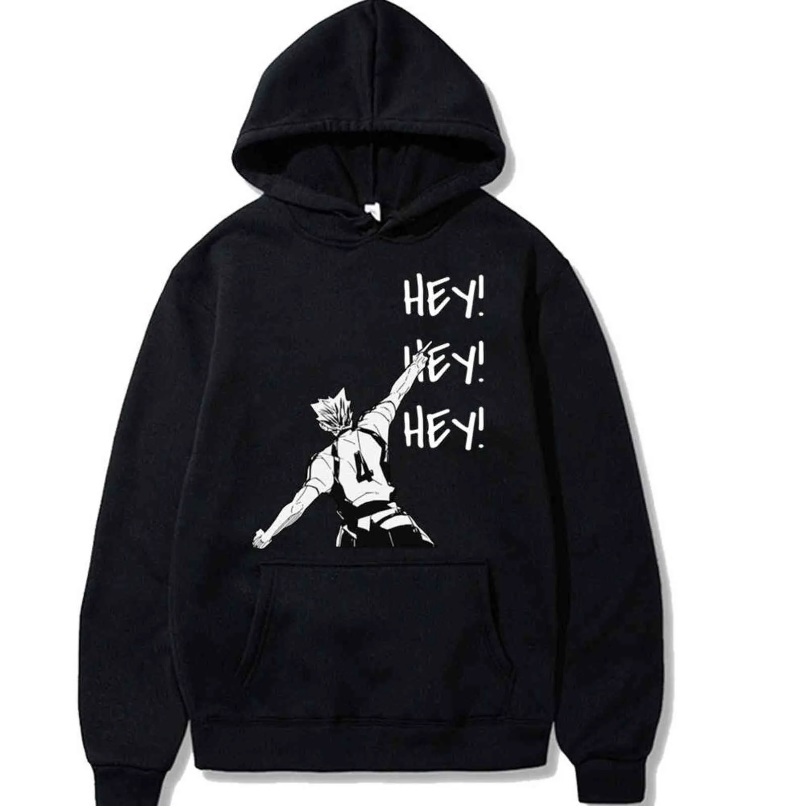 Haikyuu Hey Anime Mens Hoodies Homens Mulheres Manga Longa Suéter Karasuno Fly High Casual Homens Roupas Masculino Y1120