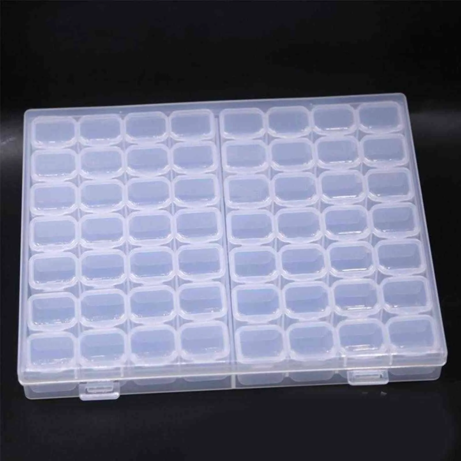 56 galler DIY Diamond Målning Borra Box Smycken Rhinestone Broderi Crystal Bead Storage Case Container