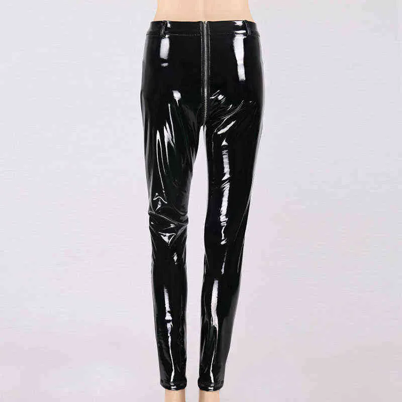 NORMOV Womens Shiny PU Leather Spanx Patent Leather Leggings With Back  Zipper And Push Up Feature Faux Leather Latex Rubber Jeggers In Black And  Red 211204 From Long01, $19.73