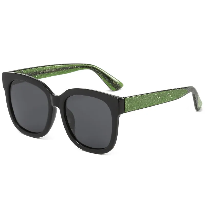 Kvinnor Mens Summer Solglas BEE Mönster Fashion Color Matchning med metallbokstäver Solglasögon 1 Set Package 5 Styles Valfritt2852