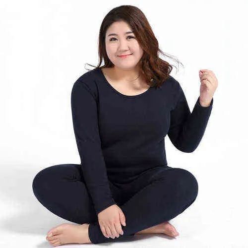 Plus Size Womens Thermal Long Johns Solid Warm Autumn Thermal