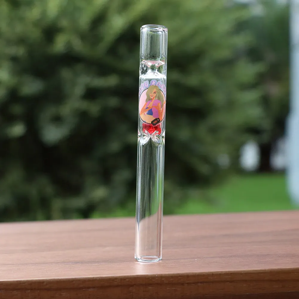 LADY HORNET Glass smoking Pipe With diamond 104 MM Smoke One Hitter Water Oil Pipes Bong