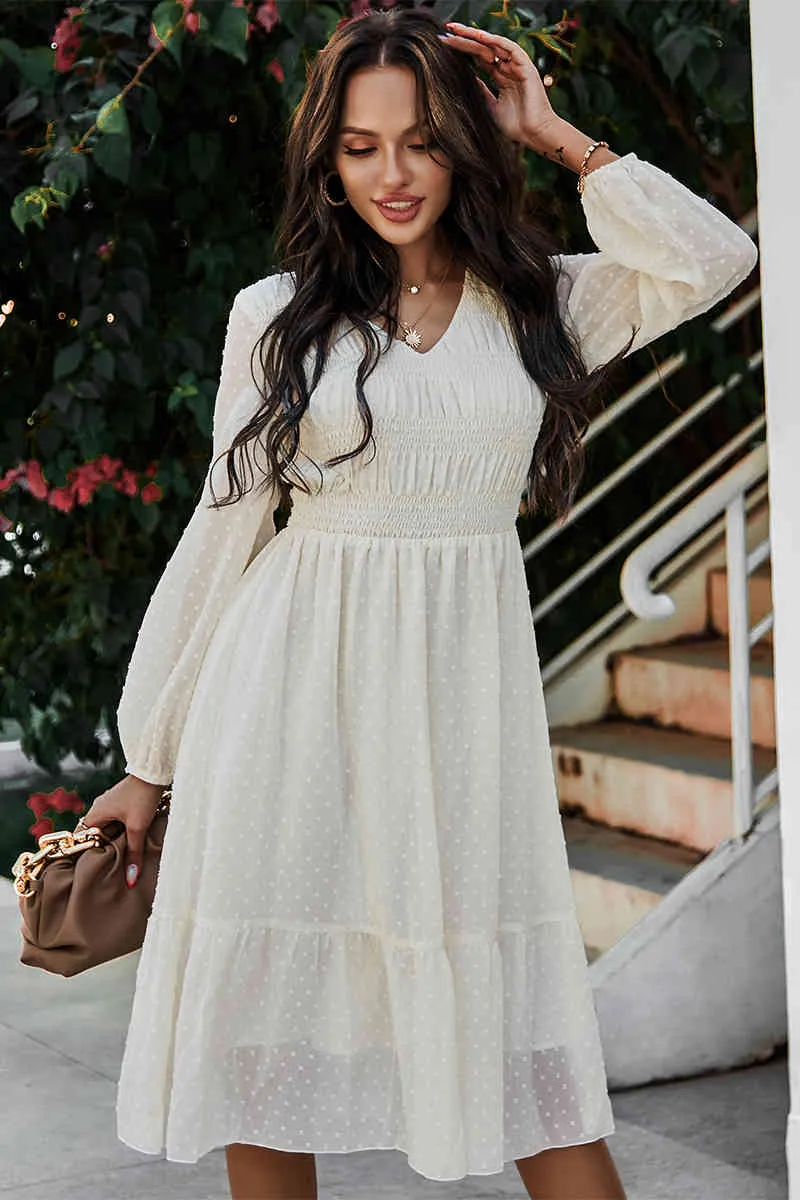 V-neck Midi Swing Dress Women Casual Chiffon A-Line Short Sleeve Sizes S-XL  from Dhgate Basic & Casual Dresses - price 55.26