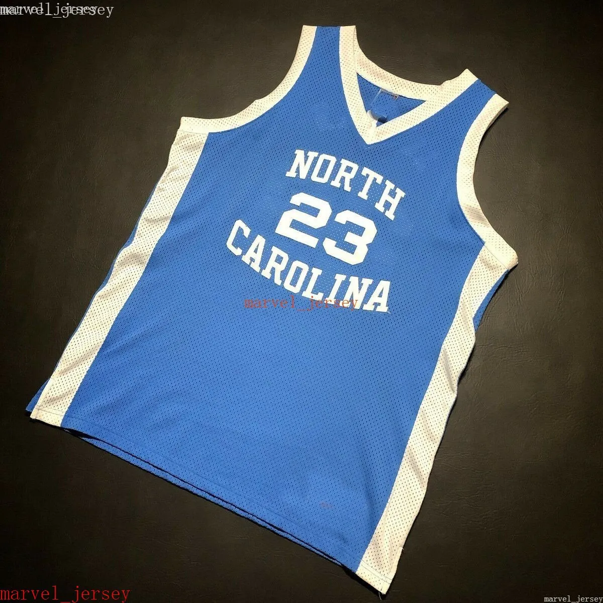 Custom StitchedCustom Michael Vintage UNC Jersey Size 48 XL Mens XS 6XL
