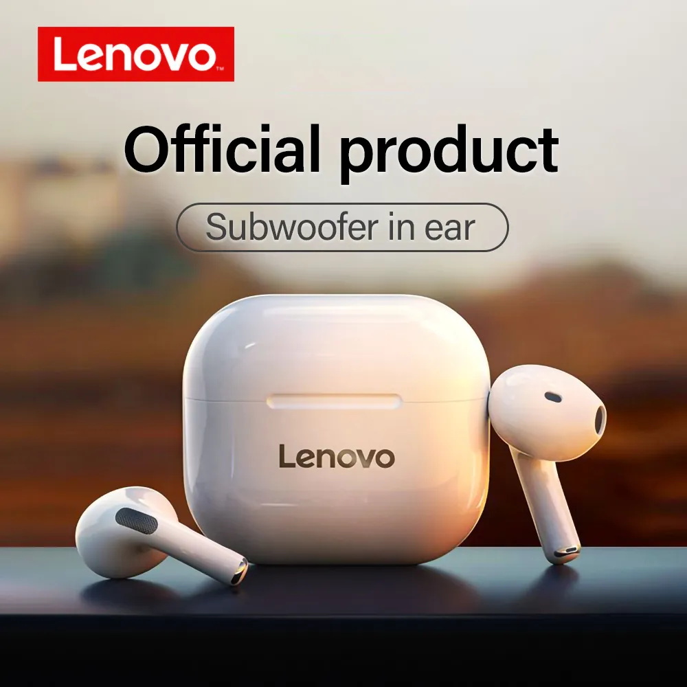 Lenovo LP40 wireless headphones TWS Bluetooth Earphones Touch Control Sport Headset Stereo Earbuds For Phone Android(The logistics price Pls Contact us)