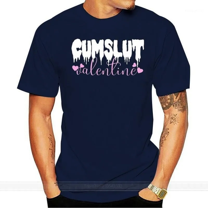 Camisetas de hombre Cumslut Valentine BDSM sumisa Cum amante regalo camiseta hombres mujeres todas las tallas algodón camiseta verano moda Euro