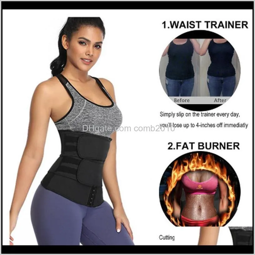 waist trainer sauna sweat slimming belt 3 colors modeling strap for women body shaper workout fitness trimmer cincher corset
