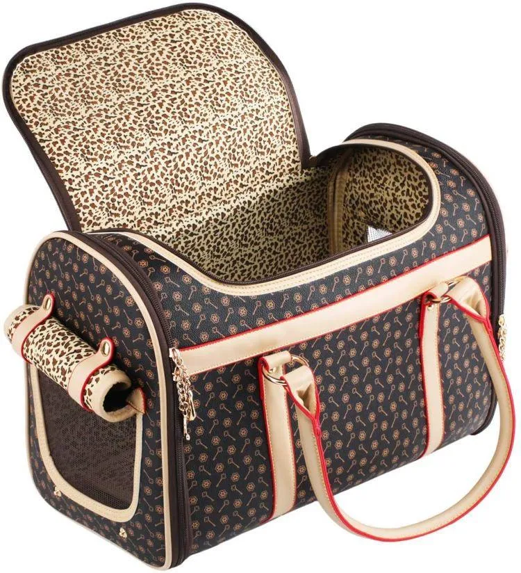 Housses de siège de voiture en cuir Pu pour chien, sac de transport pour petit chat, sac à main respirant pour animaux de compagnie, fourre-tout de voyage en plein air, fournitures portables