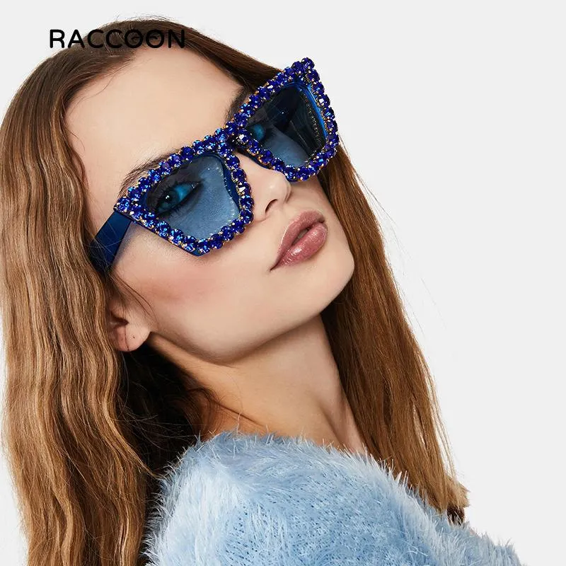 Occhiali da sole con strass Cat Eye Glitter Donna Cateye Vintage Sparkling Crystal Diamond Occhiali da sole Modello Catwalk Bling Eyewear