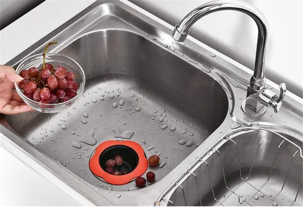 Flower Shaped Colanders & Strainers Silicone Kitchen Shower Sink Drains Cover sink colander Sewer Hair Filter