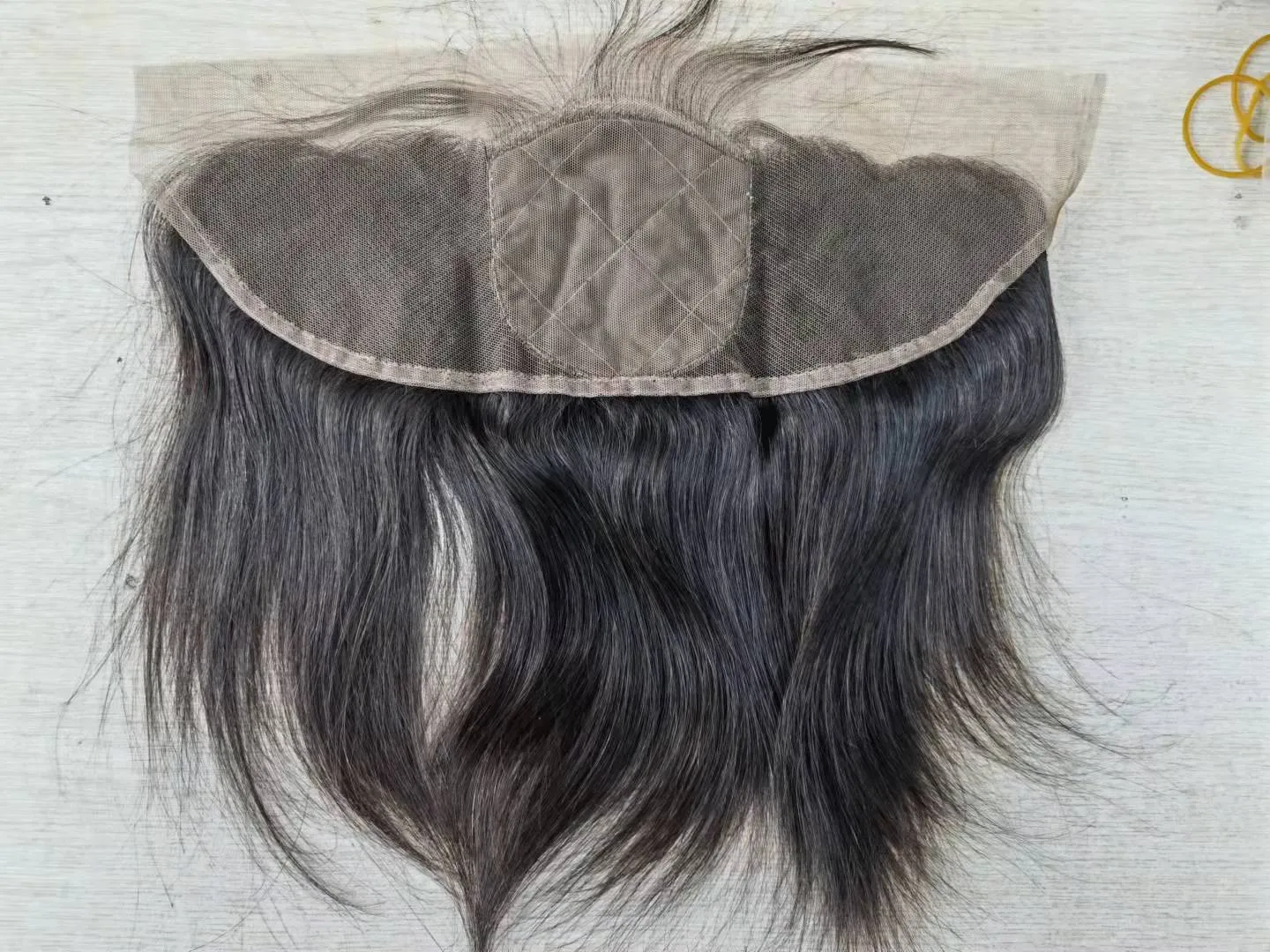 Malaisien soie haut dentelle frontale cheveux humains partie libre dentelle frontale avec frange 13x4 dentelle frontale fermeture noeuds blanchis