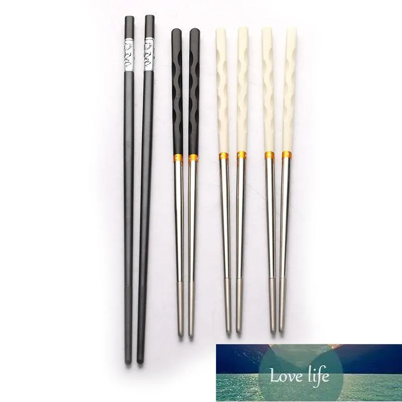 Par 24.3 * 0,7 * 0,25 cm Silver Iron Alloy Non-Slip Chopsticks Hem El Restaurang Portable Fabrikspris Expert Design Kvalitet Senaste Style Original Status