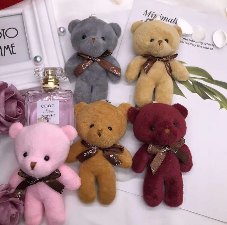 20 adet Teddy Bear Cep Telefonu Kolye Asmak Peluş Bebekler Peluş Oyuncaklar Küçük Hediyeler