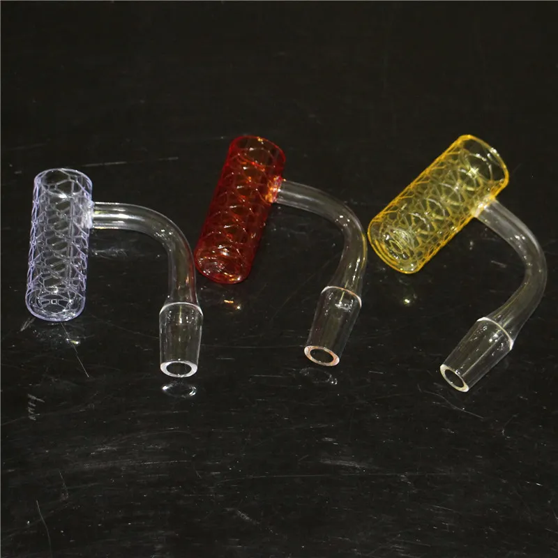 Fumer des ongles de banger sans Dome coloré Orion 14 mm mâle à 90 degrés Bangers en quartz pour les bangs en verre