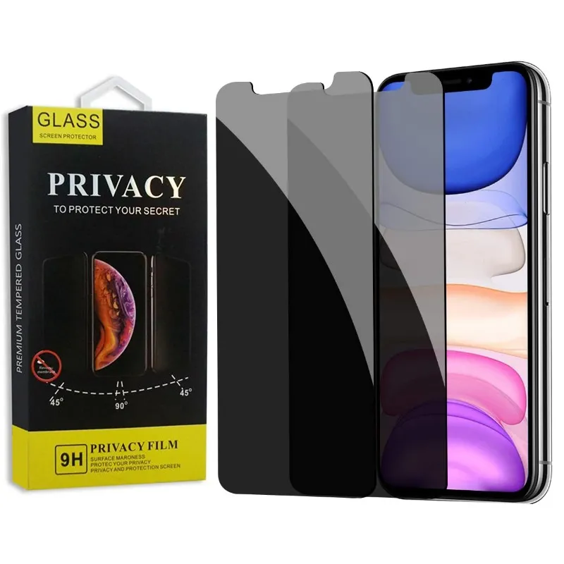 3 Pellicole Protettive Privacy In Vetro Temperato Per IPhone 11 Pro Max / Xs Max 6,5'' – Anti-Spy, Antigraffio, Durezza 9H - 5
