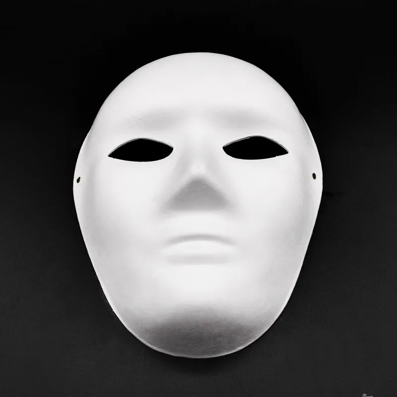 White Full Face Mask Costume Accessory