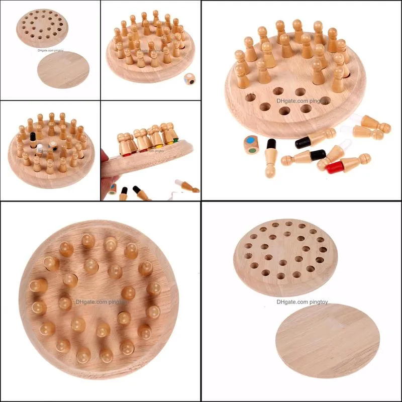 Kids Wooden Memory Match Stick Chess Game Toy Kids Montessori Educational Block Toys Gift Children Early Educational Wood Toy