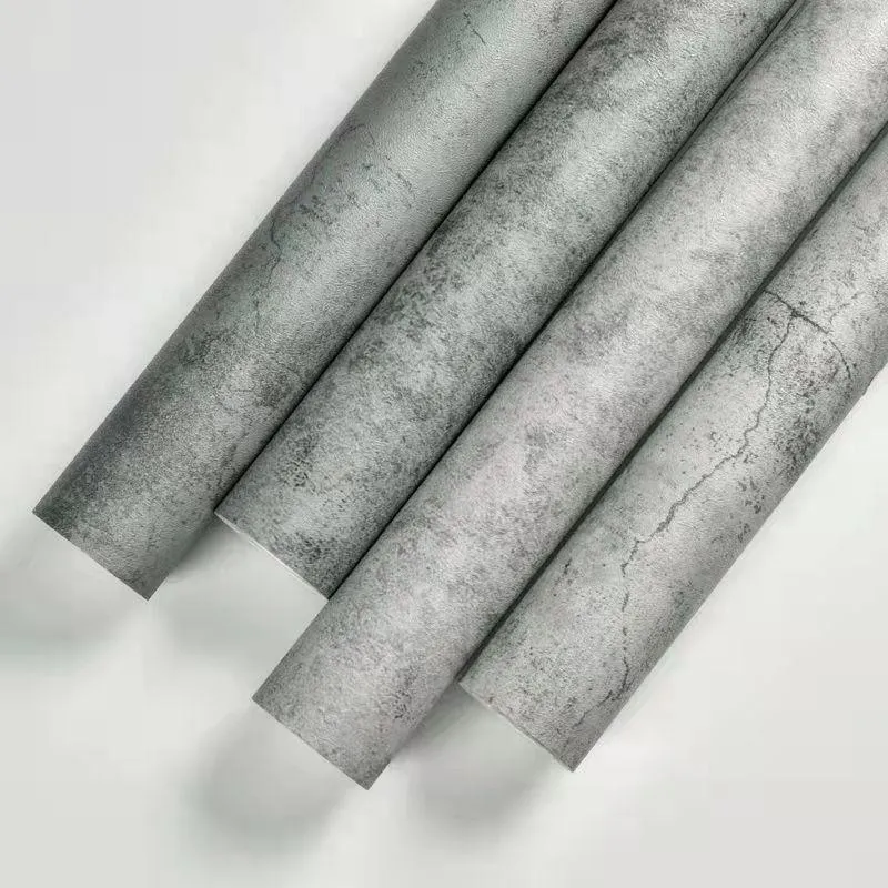 Papiers peints ciment gris série PVC auto-adhésif papier peint chambre décor vêtements couleur unie nordique industriel vent Stickers muraux rouleau