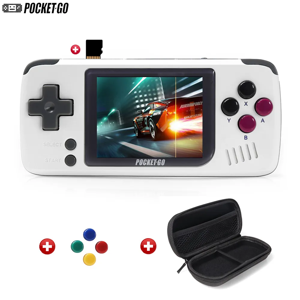 Game Console ، Pocketgo ، وحدة فيديو ألعاب Video Retro Handheld ، 2.4inch Screen Screen Portable Children